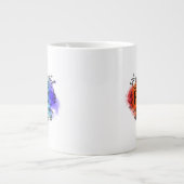 Wasserfarbe Jumbo-Tasse (Vorderseite)