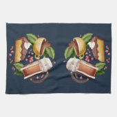 Wasserfarbe Kaffee Nachtisch Kuchen Küche Geschirrtuch (Horizontal)