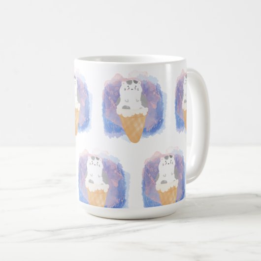 Wasserfarbe Kaffeetasse (VorderseiteRechts)