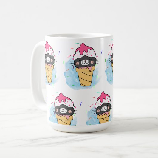 Wasserfarbe Kaffeetasse (Vorderseite Links)