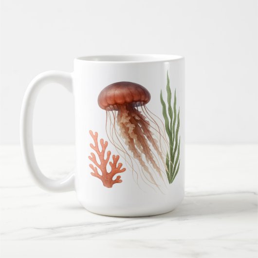 Wasserfarbe Kaffeetasse (Links)