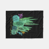 Wasserfarbe, Kakteen Fleecedecke (Vorderseite (Horizontal))