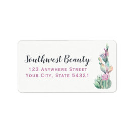 Wasserfarbe Kakteen Kakteen Prickly Birne Bohemisc Adressaufkleber