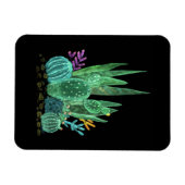 Wasserfarbe, Kakteen Magnet (Horizontal)