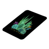 Wasserfarbe, Kakteen Magnet (Linke Seite)