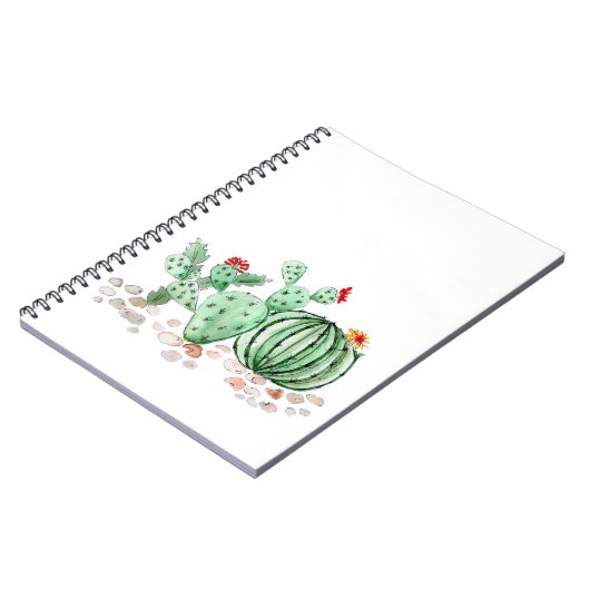 Wasserfarbe, Kakteen Notizblock (Linke Seite)