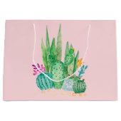 Wasserfarbe , Kakteen, Sukkulturen Große Geschenktüte (Vorderseite)