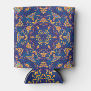 Wasserfarbe Kaleidoskop Mandala Orientalisches Des Dosenkühler