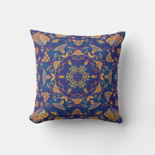 Wasserfarbe Kaleidoskop Mandala Orientalisches Des Kissen
