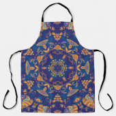 Wasserfarbe Kaleidoskop Mandala Orientalisches Des Schürze (Vorderseite)