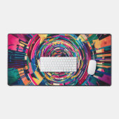 Wasserfarbe Kaleidoskopisch Abstrakt Schreibtischunterlage (Tastatur & Maus)