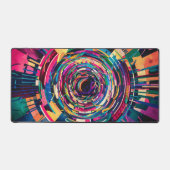 Wasserfarbe Kaleidoskopisch Abstrakt Schreibtischunterlage (Vorderseite)