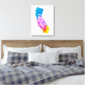 Wasserfarbe Kalifornien Leinwanddruck (Insitu (Schlafzimmer))