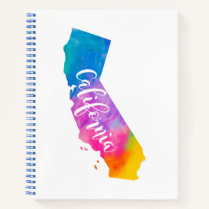 Wasserfarbe Kalifornien Notizblock