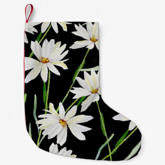 Wasserfarbe Kamille: Botanische Schrift Kleiner Weihnachtsstrumpf