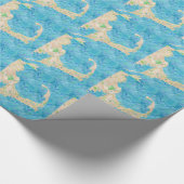 Wasserfarbe Kapuzenkarte Geschenkpapier (Ecke)