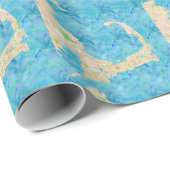 Wasserfarbe Kapuzenkarte Geschenkpapier (Rolleneckpunkt)