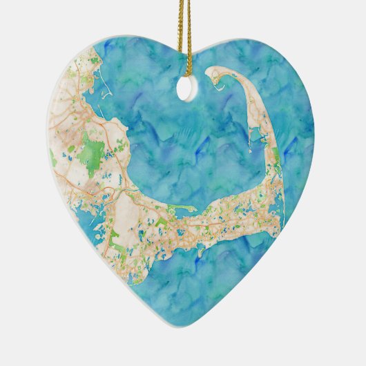 Wasserfarbe Kapuzenkarte Keramikornament (Rechts)