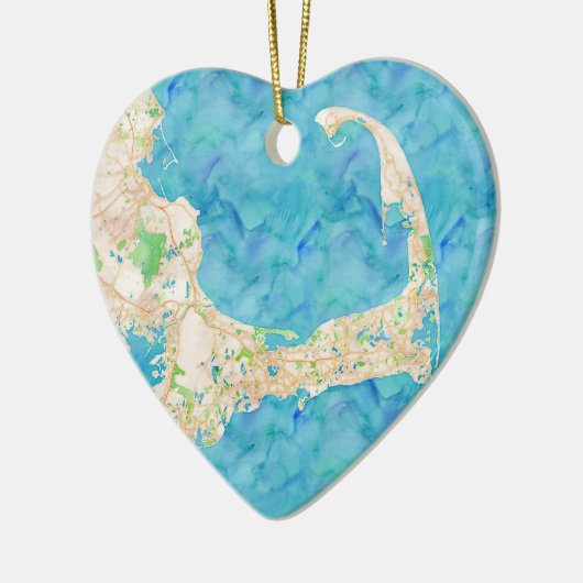 Wasserfarbe Kapuzenkarte Keramikornament (Links)