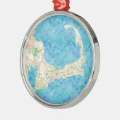 Wasserfarbe Kapuzenkarte Ornament Aus Metall (Links)