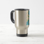 Wasserfarbe Kapuzenkarte Reisebecher (Vorderseite Links)