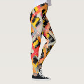 Wasserfarbe kariert, fett, farbig, diagonal. leggings (Rechts)