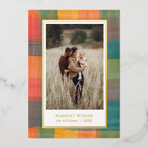 Wasserfarbe Kariert | Green Orange Foto Holiday