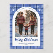 Wasserfarbe Kariert Weihnachten Custom Arch 3 Foto (Vorderseite)