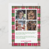 Wasserfarbe Kariert Weihnachten Custom Arch 5 Foto (Rückseite)