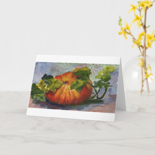 Wasserfarbe Karte (Gelbe Blume)