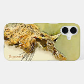 Wasserfarbe Katze Whiskers Pink Herznase Custom iPhone Hülle (Rückseite (Horizontal))