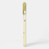 Wasserfarbe Katze Whiskers Pink Herznase Custom iPhone Hülle (Linke Seite)