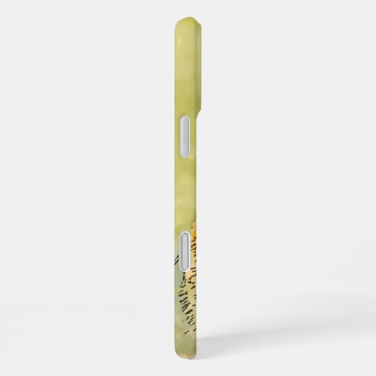 Wasserfarbe Katze Whiskers Pink Herznase Custom iPhone Hülle (Rechte Seite)