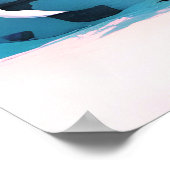 Wasserfarbe Katzen digital Poster (Ecke)