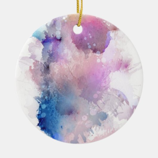 Wasserfarbe Keramikornament (Vorne)