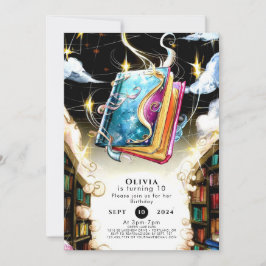 Wasserfarbe Kinder Pastell Storybook Geburtstag Einladung