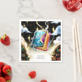 Wasserfarbe Kinder Pastell Storybook Geburtstag Serviette