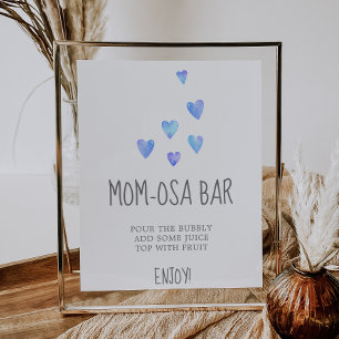 Wasserfarbe Kindermädchen Kinderdusche Mama-osa-Ba Poster