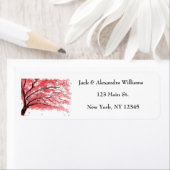 Wasserfarbe Kirschblüte Rosa Rücksendeadresse (Insitu)