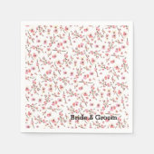 Wasserfarbe Kirsche Blossom Serviette (Vorderseite)