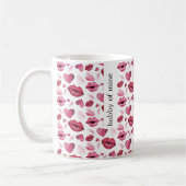 Wasserfarbe Kisses und Herz Kaffeetasse (Links)