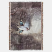 Wasserfarbe Kitten Decke (Vorderseite Vertikal)