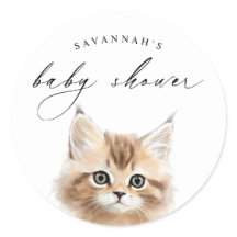 Wasserfarbe Kitten | Niedlich Cat Baby Dusche Gefa