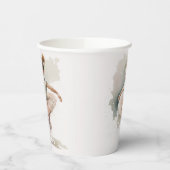 Wasserfarbe Kleine Ballerina Papiertafeln Pappbecher (Links)