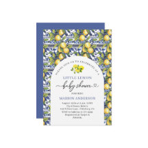 Wasserfarbe Kleine Citrus Lemon Babydusche