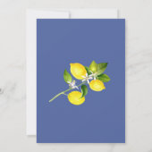 Wasserfarbe Kleine Citrus Lemon KindershowEinladun Einladung (Rückseite)