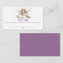 Wasserfarbe Kleine Engel Baby Diaper Raffle Begleitkarte