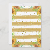 Wasserfarbe Kleine Giraffe Wilde Blume Kinderdusch Einladung (Rückseite)