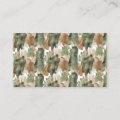 Wasserfarbe Kleine Jäger Babydusche Windelraff Begleitkarte (Rückseite)