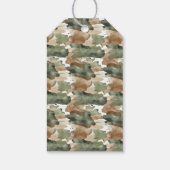 Wasserfarbe Kleine Jägerbaby Dusche Geschenkanhänger (Rückseite)